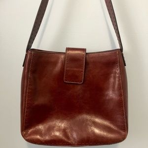 Fossil leather handbag